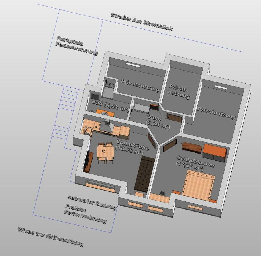 Ferienwohnung 554 - Urbar, Vis-A-Vis Der Loreley Urbar  Exterior photo